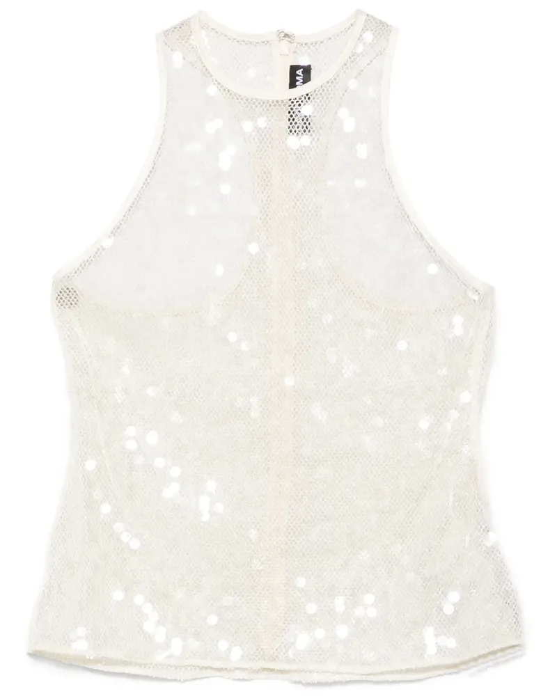 David Koma Tanktop mit Pailletten - Nude Nude