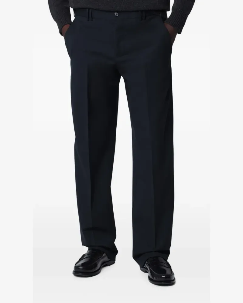 PT TORINO pressed-crease tailored trousers - Blau Blau