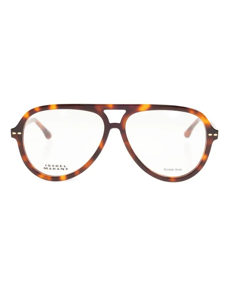 Isabel Marant navigator-frame glasses - Braun Braun