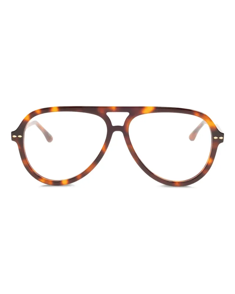 Isabel Marant Brille mit Pilotengestell - Braun Braun