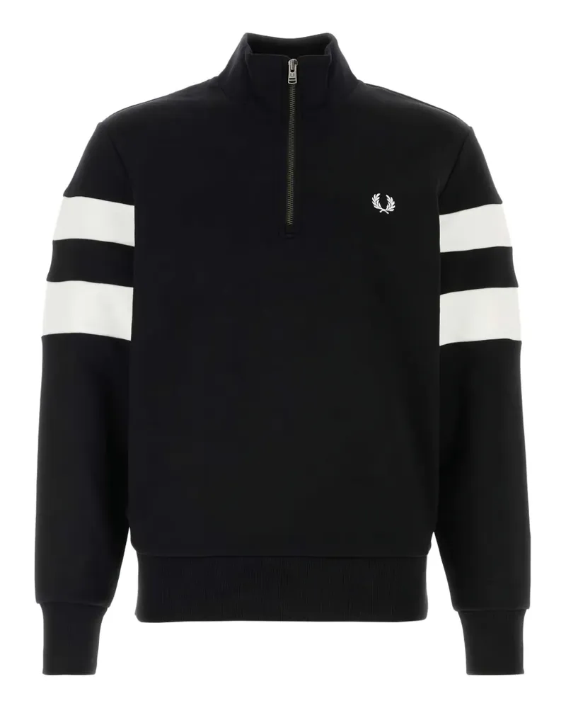 Fred Perry Sweatshirt mit Logo-Stickerei - Schwarz Schwarz