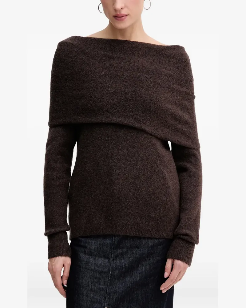 Hoss Intropia draped sweater - Braun Braun