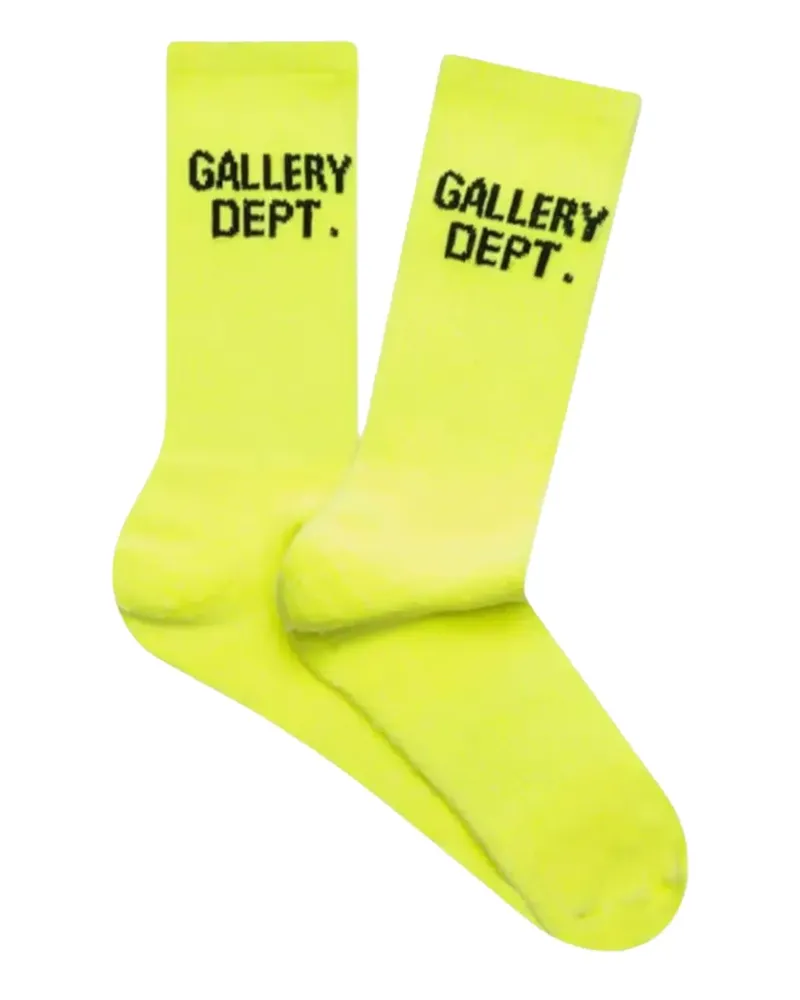 GALLERY DEPT. logo socks - Gelb Gelb
