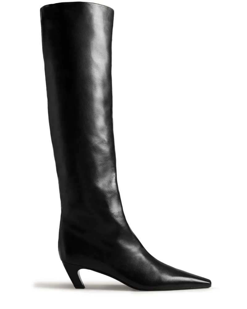 KHAITE The Davis Stiefel 50mm - Schwarz Schwarz