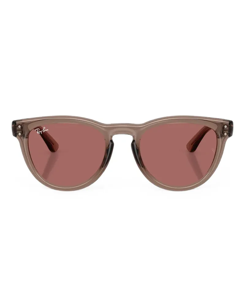 Ray Ban Sonnenbrille mit rundem Gestell - Braun Braun