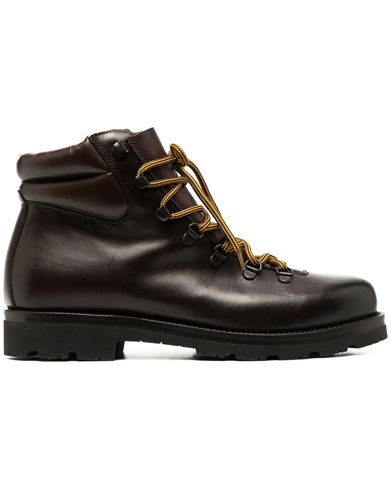 Scarosso Schnürstiefel mit gepolstertem Knöchel - Braun Braun
