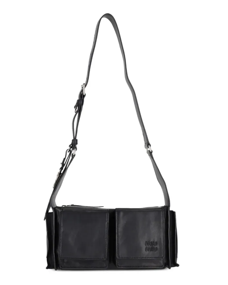 Miu Miu Utilitaire multi-pocket shoulder bag - Schwarz Schwarz