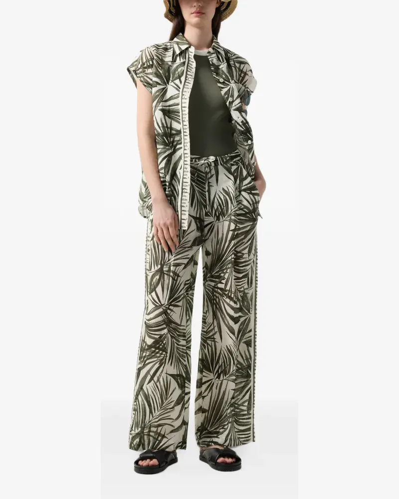 Bogner Gina Hose mit Palmen-Print - Nude Nude