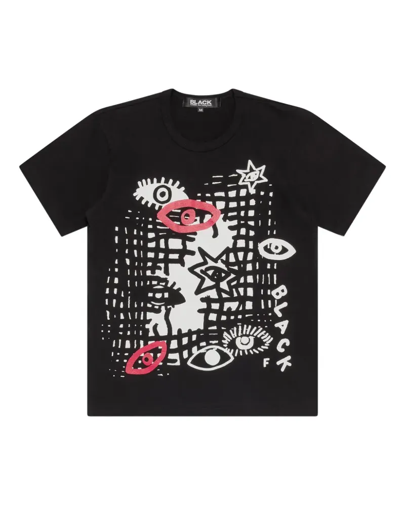 Comme des Garçons T-Shirt mit grafischem Print - Schwarz Schwarz