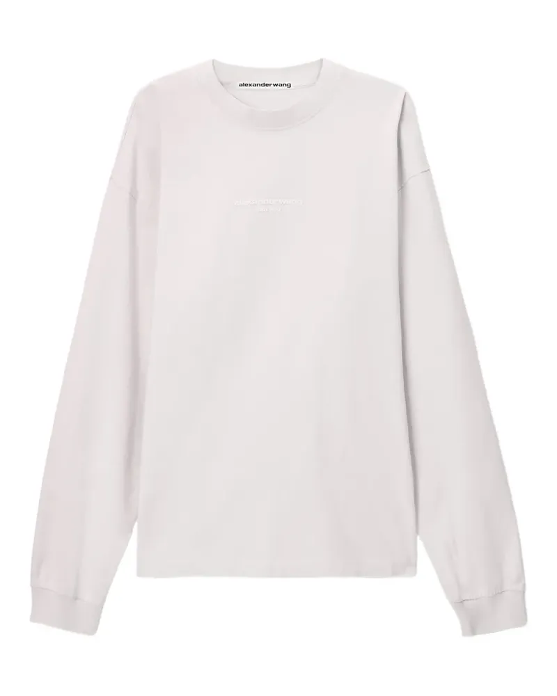 Alexander Wang Langarmshirt mit Logo-Print - Rosa Rosa