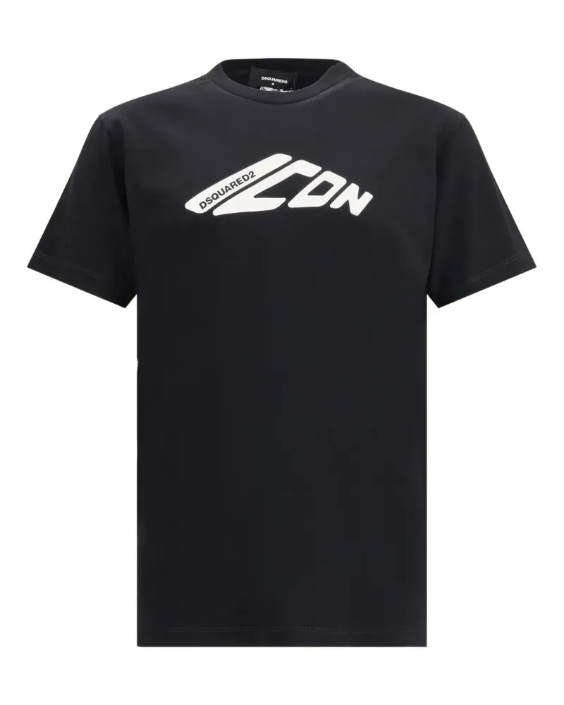 Dsquared2 T-Shirt mit Logo-Print - Schwarz Schwarz