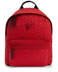 Giuseppe Zanotti Rucksack mit Nieten Rot