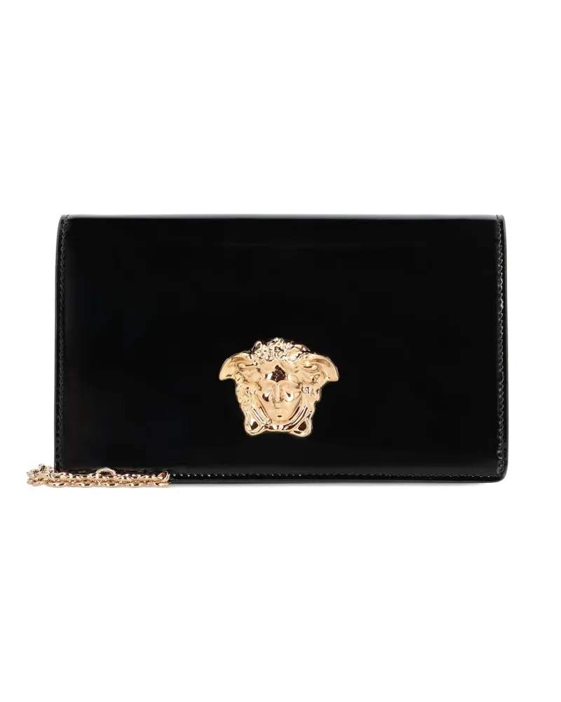 Versace Medusa Clutch aus Lackleder - Schwarz Schwarz