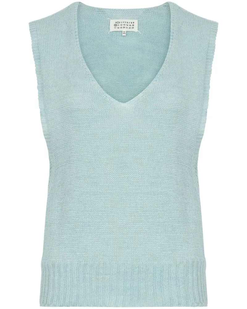 Maison Margiela Fußbett Strickoberteil - Blau Blau