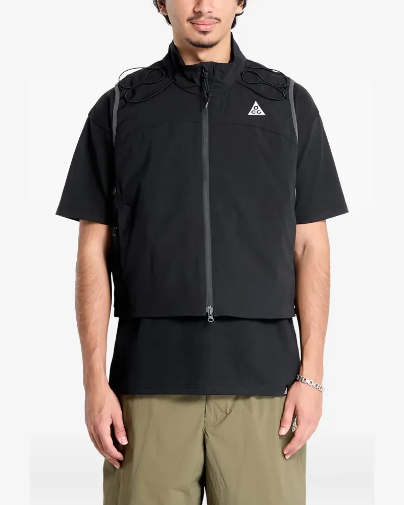 Nike Death Bloom zip-detail gilet - Schwarz Schwarz