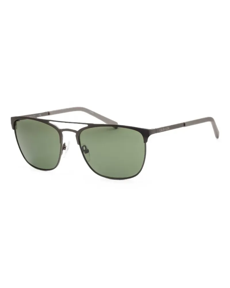 Calvin Klein double-bridge square-frame sunglasses - Grau Grau