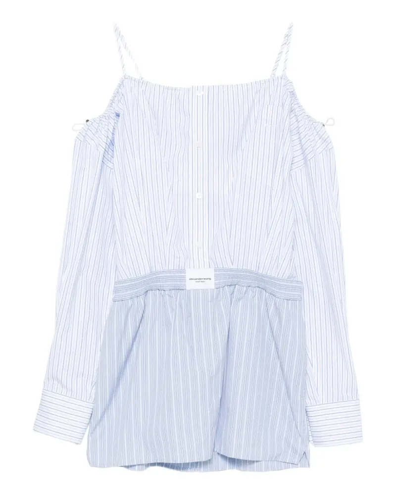 Alexander Wang Gestreiftes Minikleid - Blau Blau