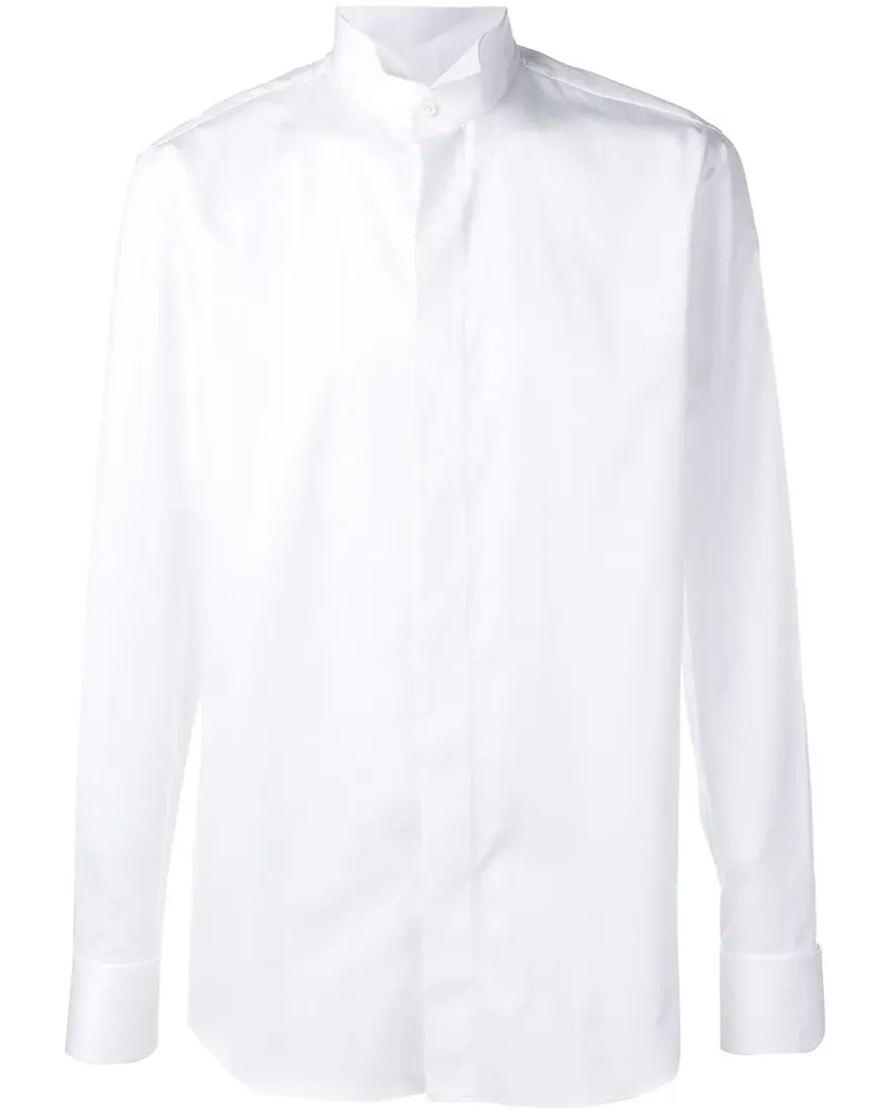Alessandro Gherardi Klassisches Hemd - Weiß Weiß