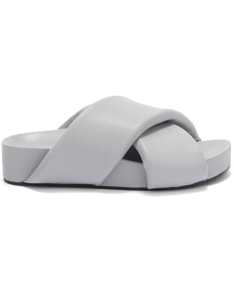 Jil Sander Sandalen mit überkreuzten Riemen - Grau Grau