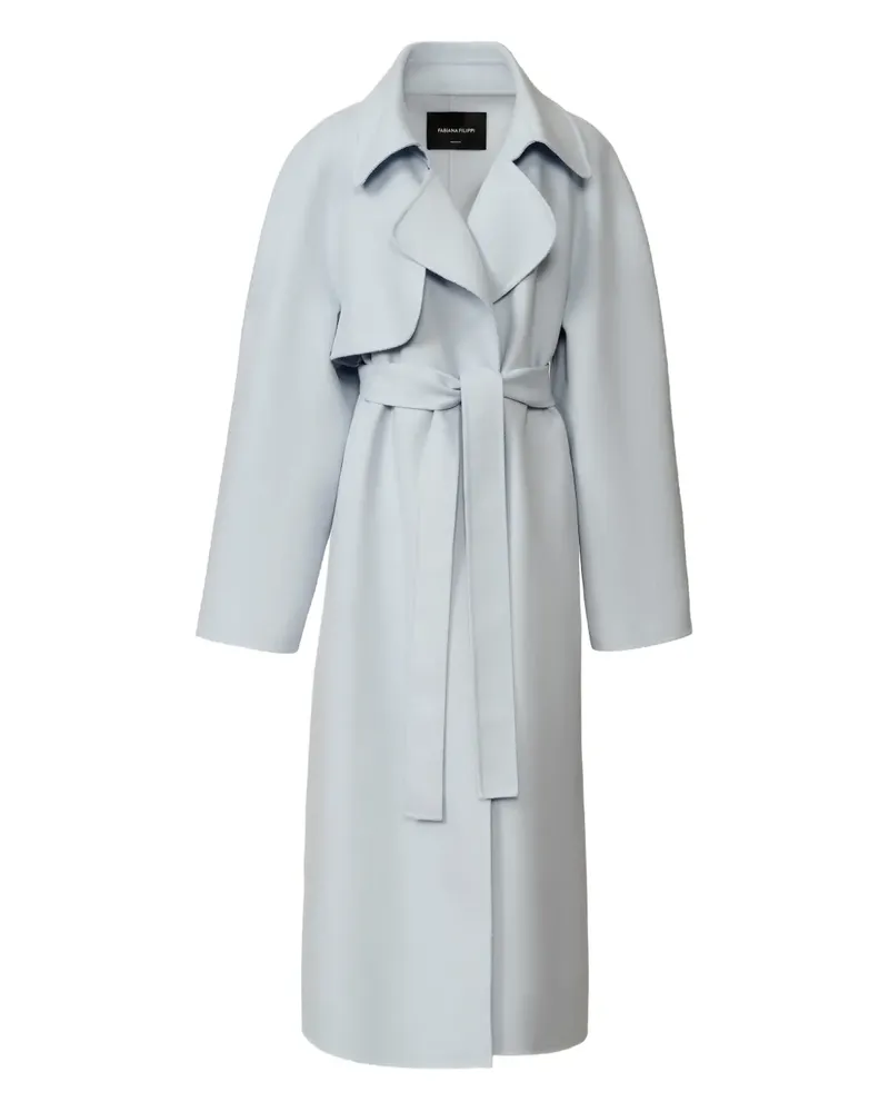 Fabiana Filippi Mantel mit Gürtel - Blau Blau