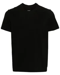 Rick Owens Short Level T-Shirt aus Bio-Baumwolle Schwarz