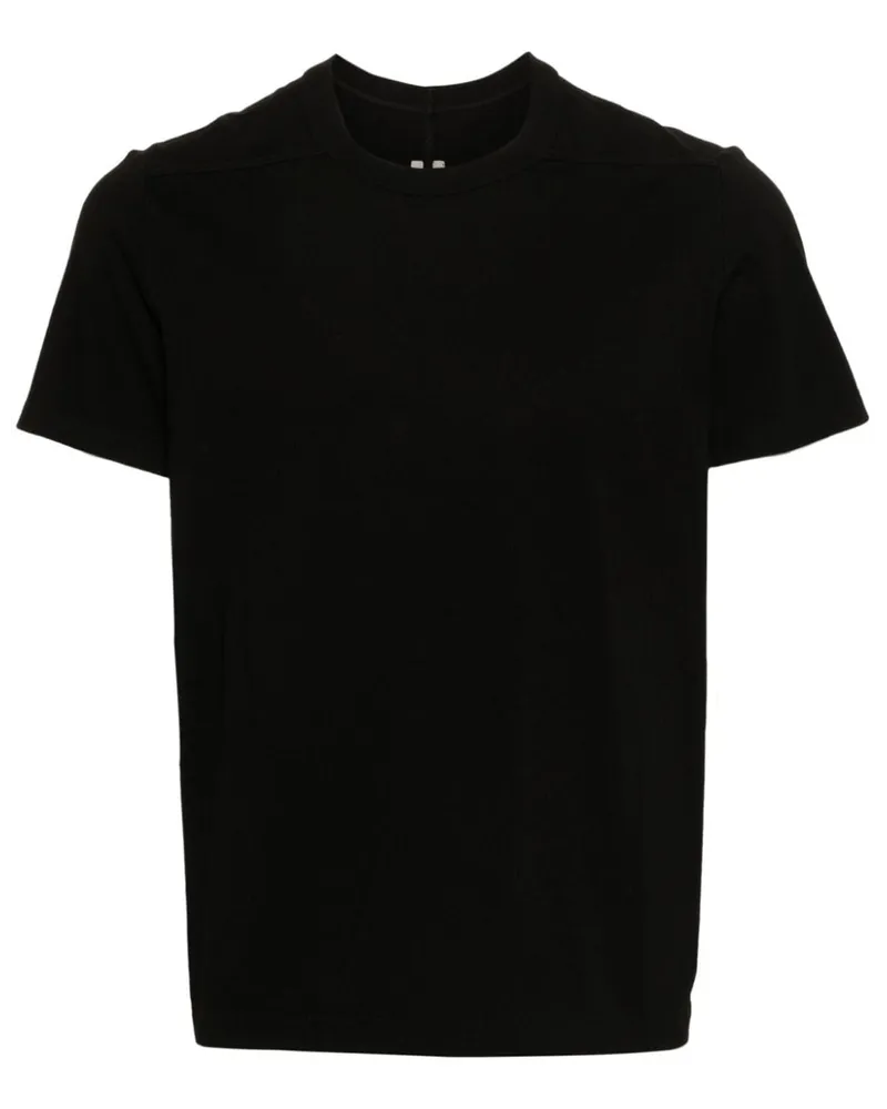 Rick Owens Short Level T-Shirt aus Bio-Baumwolle Schwarz