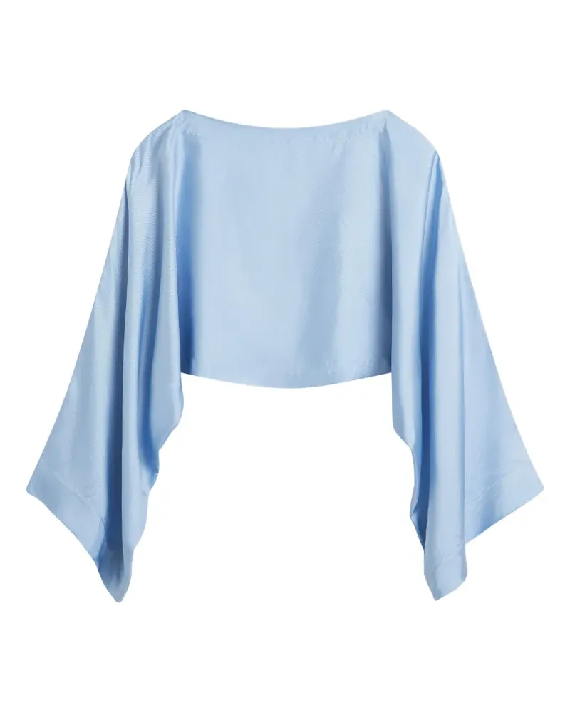 BONDI BORN Como Cropped-Bluse - Blau Blau