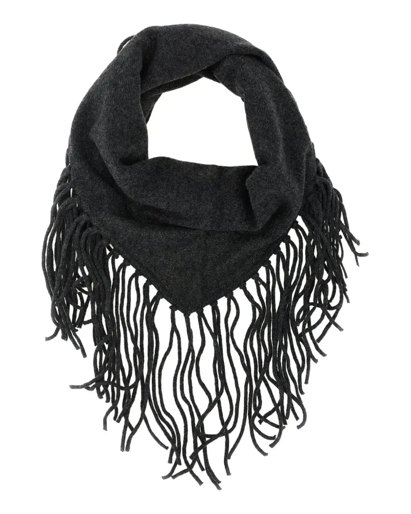 P.A.R.O.S.H. Without fringed triangular scarf - Grau Grau