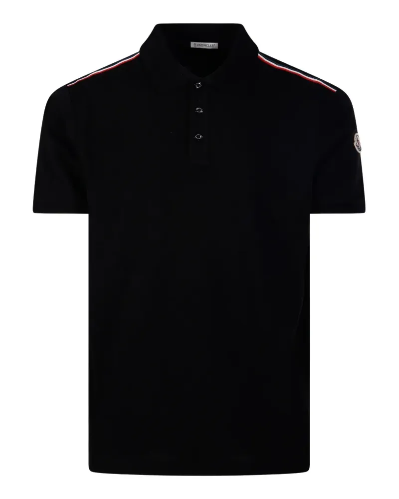 Moncler short-sleeve polo shirt - Schwarz Schwarz