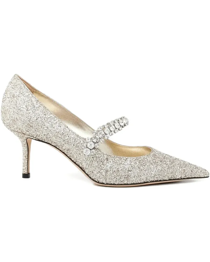 Jimmy Choo 65mm leather heeled pumps - Silber Silber
