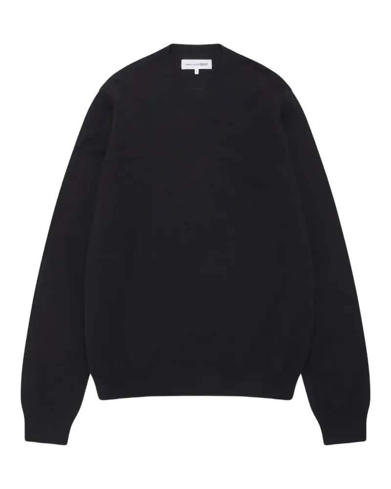 Comme des Garçons round-neck lambswool sweater - Blau Blau