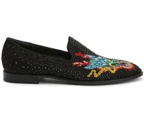 Loafer mit strassverziertem Drachen