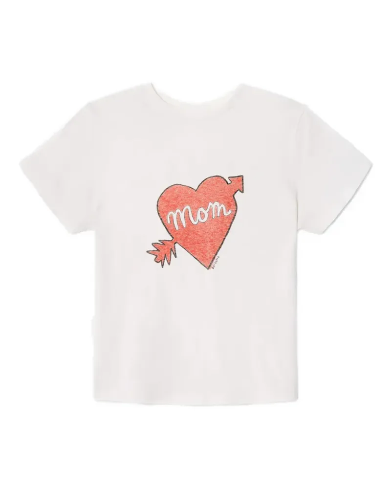 RE/DONE heart-print T-shirt - Weiß Weiß