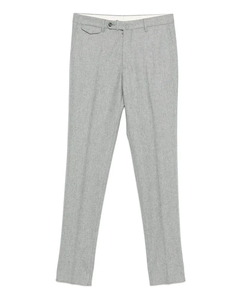 Tagliatore Melierte Hose - Grau Grau