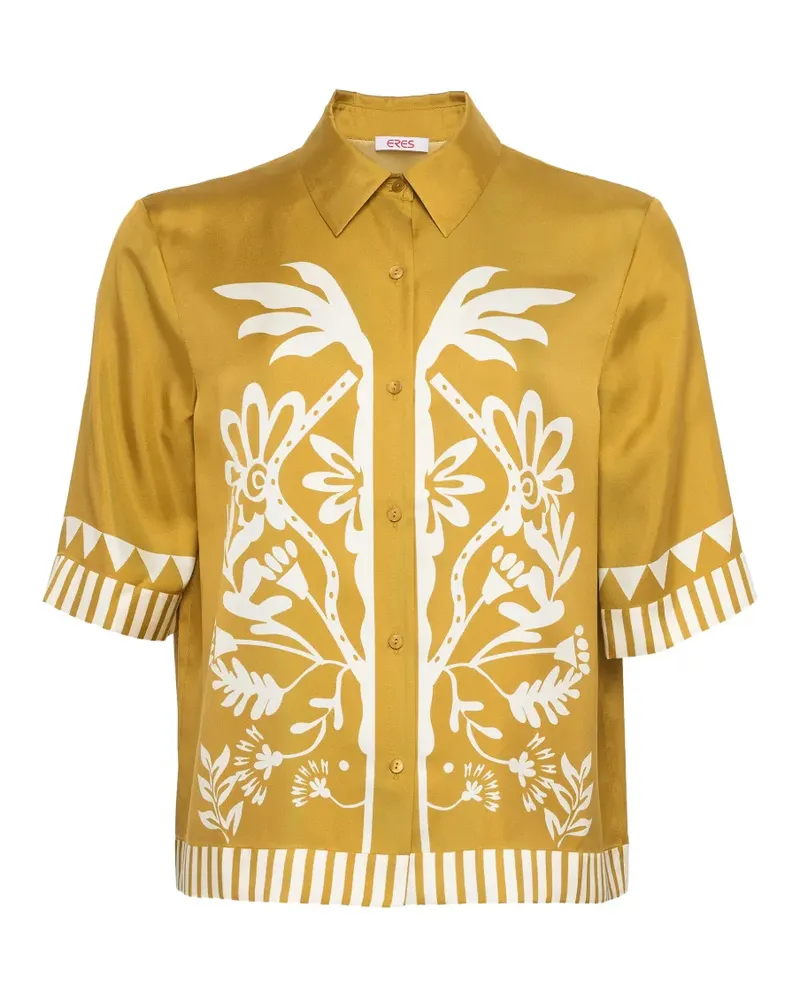 Eres Hemd aus Seide - Gelb Gelb