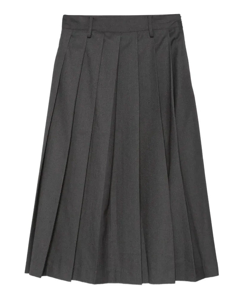 Dunst pleated midi skirt - Grau Grau