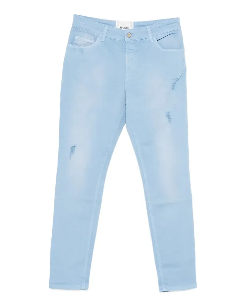Blumarine Hose im Distressed-Look - Blau Blau