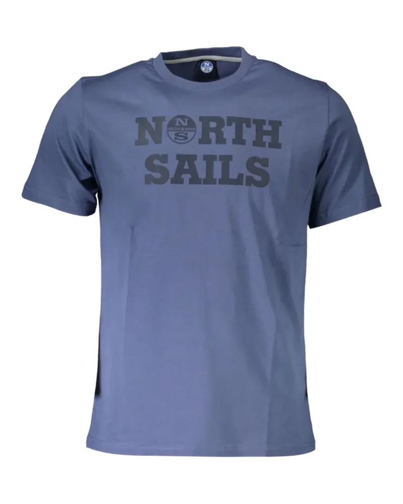 North Sails logo-print T-shirt - Blau Blau