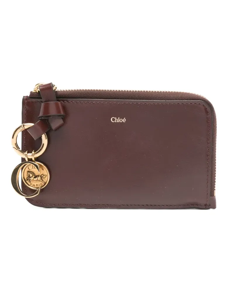 Chloé Portemonnaie mit Schleifenanhänger - Braun Braun