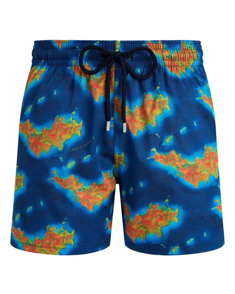 Vilebrequin Bathemetrie des Oceans Badeshorts - 602 PALACE / BLUE 602