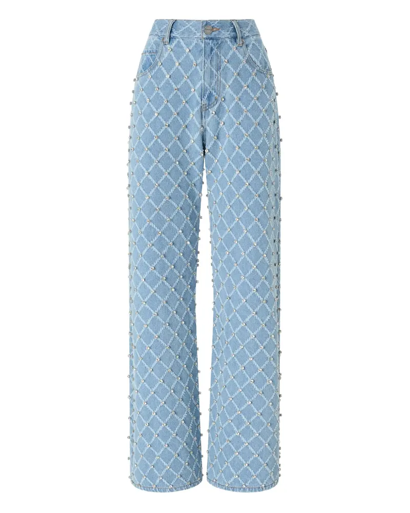 Pinko studded lattice jeans - Blau Blau