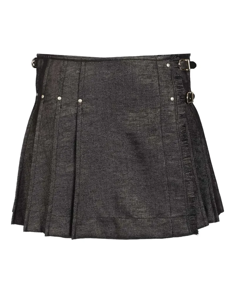 Durazzi Milano studded buckle kilt - Grau Grau