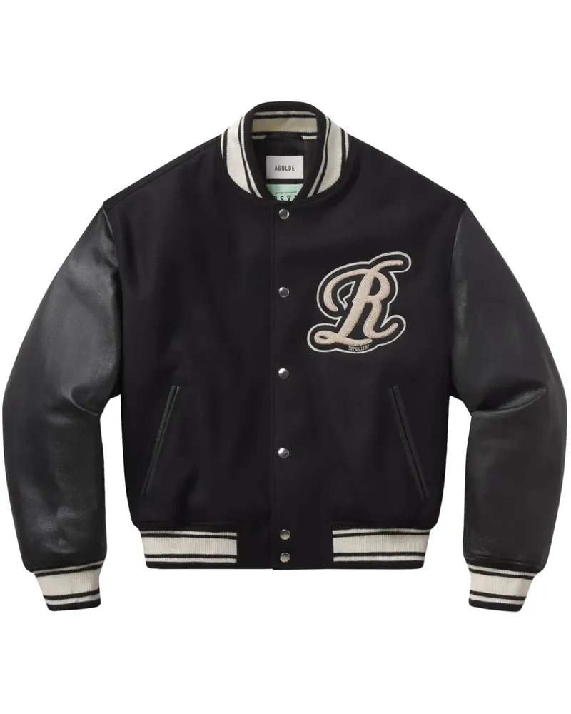 AGOLDE x RSVP Gallery Lederjacke - Schwarz Schwarz