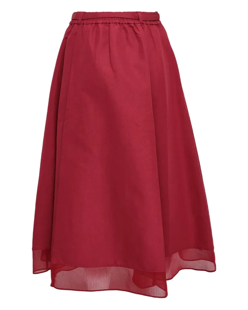 3.1 phillip lim Midirock mit Schnalle - Rot Rot