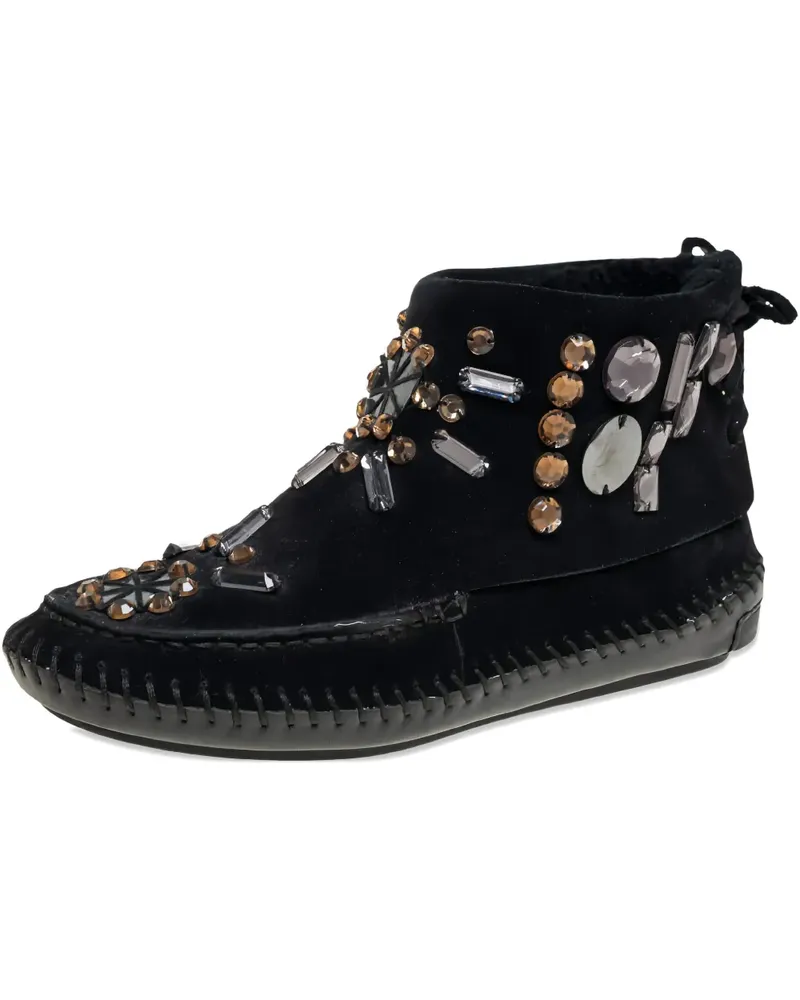Tory Burch Verzierte Stiefeletten - Schwarz Schwarz