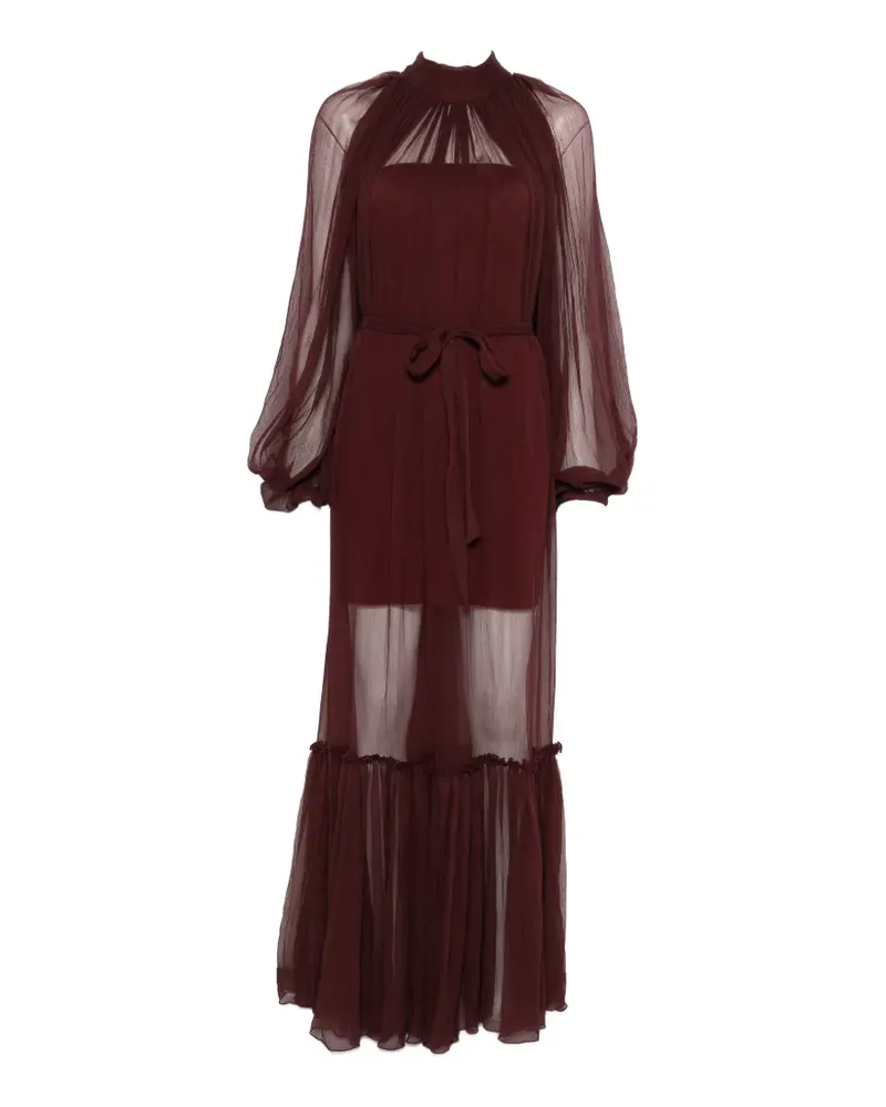 ATU Body Couture ruffled tie maxi dress - Rot Rot