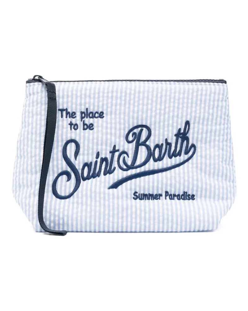 MC2 Saint Barth embroidered pouch - Blau Blau