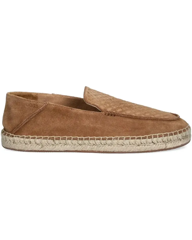 HUGO BOSS Espadrilles aus Wildleder - Braun Braun