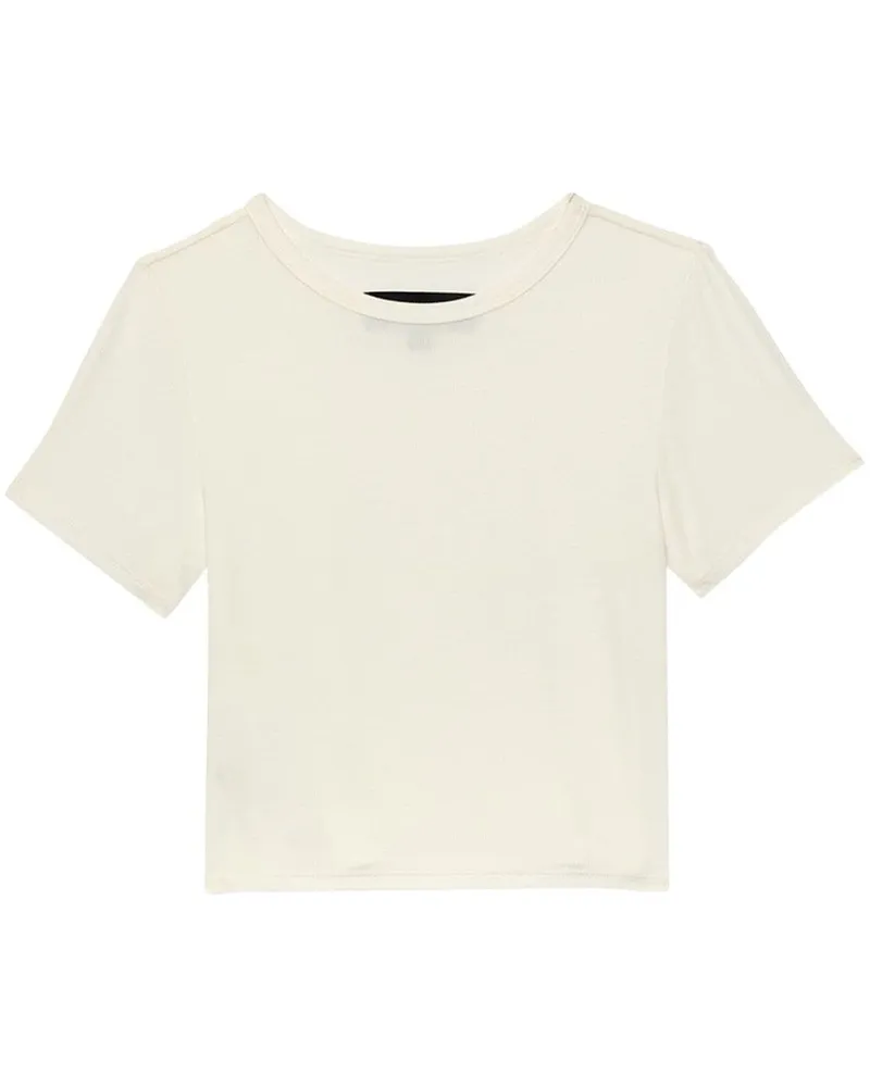 PURPLE BRAND T-Shirt mit Logo-Stickerei - Weiß Weiß