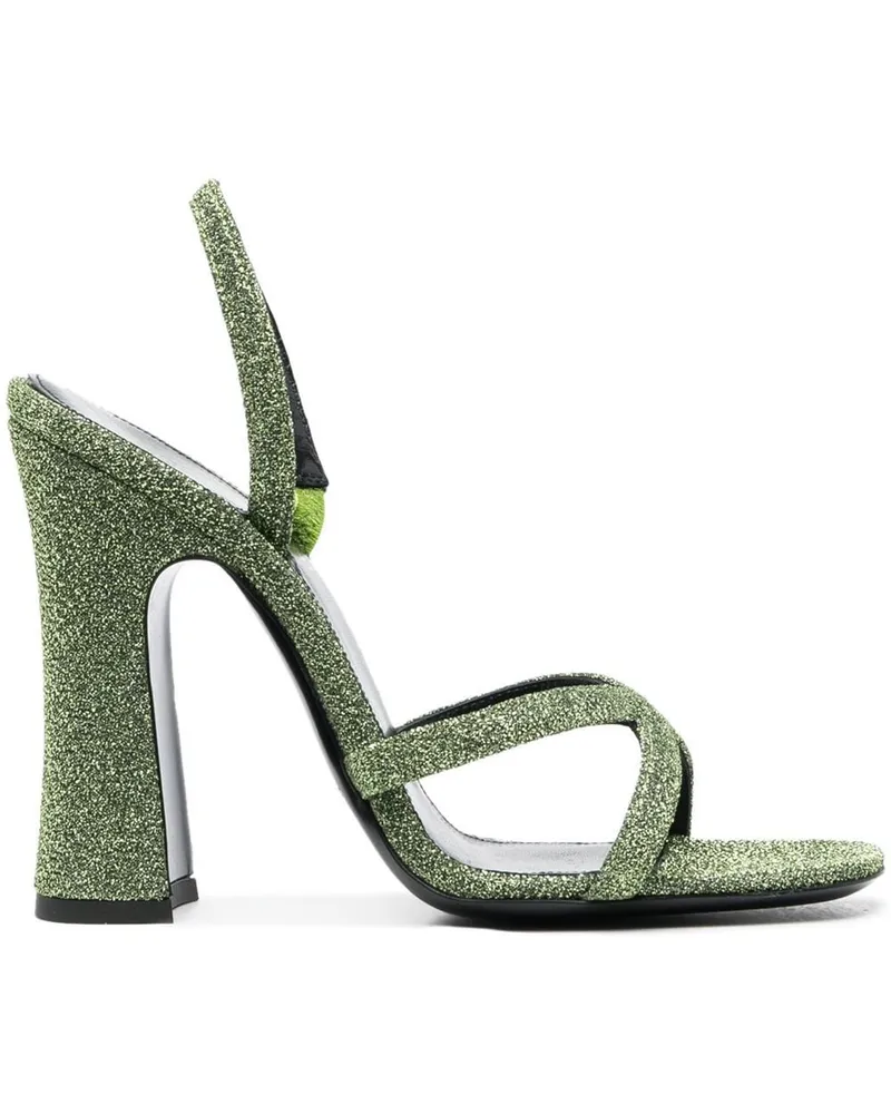 Saint Laurent Arancha Sandalen 110mm - Grün Grün